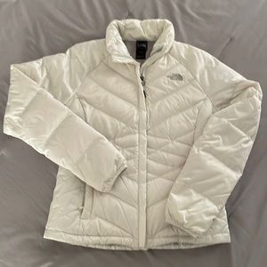North Face white puffer jacket